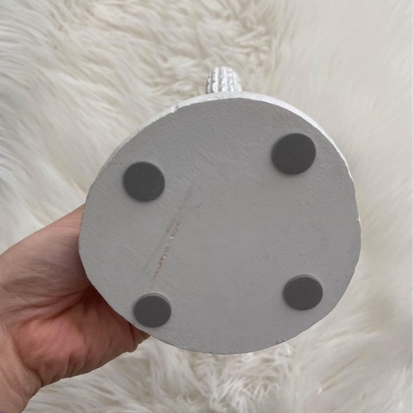 Decorative Statue Sculpture Western Cactus Ceramic White 11 inches Home Decor - Picture 3 of 9